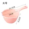Cucharón de Plástico Engrosado para el Hogar Cocina Mango Largo Cuchara para Agua Bebé Niños Enjuague de Champú Cucharón de Baño Cuchara para Agua Cuchara para Agua Flotante