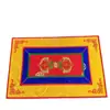 Atacado de Produtos Étnicos: Tapetes Bordados Exquisitos para Utensílios Rituais Estilo Xizang, Tapetes para Tigela Cantante de Buda, Tapetes Vajra, Vários Estilos
