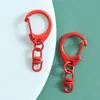 Llavero de aleación de zinc con hebilla en forma de D, con 8 palabras en color caramelo, con hebilla en forma de C, accesorio de joyería para hacer tú mismo
