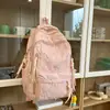 Mochila Grande de Estilo Japonés Sencillo Tie-Dye para Estudiantes de Secundaria y Universidad, Mochila de Estilo Coreano para Estudiantes de Secundaria