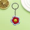 Série Flor Criativa Chaveiro temuPVC Borracha Macia DIY Decorativo Criativo Chaveiro Pequeno Presente Mochila Chave