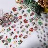 Cyansea Estampado Labubu Dibujo Animado Feo Pegatinas para Uñas Pegatinas de Navidad Decoración para Funda de Teléfono Móvil Pegatinas para Uñas