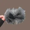 Pinza de plátano con lazo de estampado de leopardo lechoso estilo coreano para mujer, estilo ins, de alta gama, moderno, a la moda, versátil, para coleta alta
