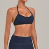 Sujetador de Yoga Transfronterizo Acolchado para Bustos Espalda Descubierta Halter Ajustado Ropa Interior Deportiva Top Deportivo para Correr Fitness 6932