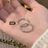 Anillos de Pareja de Plata Pura 999 para Hombres y Mujeres, Anillos Lisos de Nicho, Anillos Abiertos de Estilo Lujoso Accesible, Regalos de Moda y Personalizados para el Día de San Valentín Chino