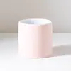 Pote de vela de cerâmica cor ouro rosa/Âmbar/preto fosco para comércio exterior transfronteiriço pode ser preenchido com cera pode ser equipado com tampa decorações para casa