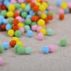 Bolinhas de Pelúcia Transfronteiriças 0,6cm Poliéster de Alta Elasticidade Pompons Feitos à Mão DIY Bolinhas de Pelúcia Fabricantes Podem Personalizar Atacado