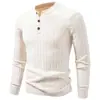 Suéter masculino popular 2026 transfronteiriço, novo padrão torcido outono e inverno, moda solta, gola V, camisa base versátil