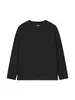 Producto Bueno Seleccionado Cuidadosamente Mezcla de Sarja de Algodón 240G Resistente a las Arrugas Transpirable que Absorbe la Humedad Color Sólido Unisex Cuello Redondo Manga Larga Camiseta Dropshipping