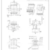 Fabricante de Núcleo de Transformador de Baja Frecuencia Núcleo de Plástico en Forma de I Vertical Ensanchado Base Horizontal Carrete Núcleo de Transformador