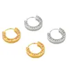 Pendientes Transfronterizos de Nuevo Estilo Europeo y Americano con Circonita en Ambos Lados, Pinzas para Orejas Sencillas y de Moda Tendencia, Pendientes para Mujer con Diseño de Nicho