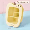 Caja de almacenamiento para Apple Pencil de temporada de regreso a clases, caja organizadora de papelería de escritorio para estudiantes, portalápices de oficina dividido lindo