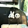 Série de animais de desenho animado, gancho para banco traseiro de carro de coelhinho, ornamento decorativo, gancho para encosto de carro, acessório interno