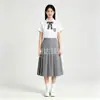 Uniforme escolar de estilo universitario, traje gris, unisex, adecuado para estudiantes de secundaria y primaria, se usa como uniforme de clase, para el día del deporte, actuaciones corales y recitaciones