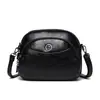 Bolsa redonda pequena transfronteiriça 2024 Nova moda mãe de meia-idade Bolsa Bolsa Crossbody de ombro feminino Bolsa Bolsa móvel na moda para todos os jogos no estilo coreano