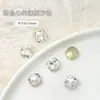 Accesorios para Uñas Rhinestones Transparentes de Forma Irregular con Base Plana Súper Brillantes Corazón Torcido Forma de Hacha Cuadrados Gruesos Rhinestones Blancos Rhinestones Apilados Decoraciones para Uñas