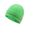 Gorro de Punto de Color Fluorescente Transfronterizo para Hombre Ciclismo Reflectante de Advertencia Lana Ferroviaria Gorro de Invierno Cálido para Exteriores Gorro Frío