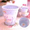 Copo de Enxaguante Bucal Desenho Animado melodia Gêmeos fofo Copo de Melamina porcelana suco de Frutas Copo de Leite copo de Água infantil resistente a quedas