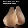 Protectores de pecho grandes de silicona fina transfronterizos, sujetador de realce grande con forma de copa y cierre frontal, protectores de pecho anti-expansión para tallas grandes