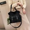 Bolsos para Mujer 2024 Otoño e Invierno Nuevo Estilo Versátil Bolso de Lona Bolso de Hombro Bolso de Mano Bolso Cruzado Bolso Tote Gran Capacidad