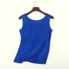 Tangge Verano Suelto Seda de Morera Suelto Sin Mangas Tejido de Seda Top para Mujer Camiseta Básica talla extra Camisola Chaleco