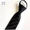 Corbata de Hombre Cremallera Novio Boda Roja 8cm Vestido Negocio Nudo Negro Libre Perezoso Fácil de Tirar Azul Corbata