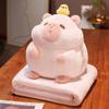 Almohada calentadora de manos de capibara, almohada para la siesta en la oficina, manta de aire acondicionado, almohada para dormir de mesa para estudiantes tres en uno