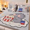 Esterilla de verano de látex de seda de hielo, sábana de tres piezas, aire acondicionado, suave, lavable, para dormitorio de estudiantes, para el hogar