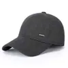 Chapéu de Bico de Pato Quente de Inverno Masculino, Boné de Beisebol Protetor de Orelhas para Uso Externo no Inverno para Meia-Idade e Idosos, Chapéu de Pai Casual da Moda