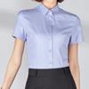 Camisa masculina e feminina mesmo estilo manga curta moda verão 2019 nova slim fit roupa de trabalho formal de negócios ol camisa profissional