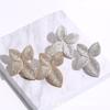 Pendientes Exagerados de Plata S925 Europeos y Americanos Pendientes de Botón de Trébol de Cuatro Hojas Diseño de Hoja Pendientes de Moda para Mujeres Tendencia de Personalidad