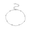 Coleção de Tornozeleiras Huasheng Jewelry Prata S925 Zircônia Acessórios Europeus e Americanos Tornozeleiras Mais Vendidas Joias de Verão Atacado