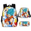 Mochila Nueva de Anime de Dibujos Animados de Dragon Ball de Amazon para Estudiantes de Primaria y Secundaria, Bolsa Escolar, Bandolera, Estuche para Lápices, Set de Tres Piezas