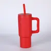 Copo de carro Amazon 24oz cor sólida com alça, caneca térmica de aço inoxidável 304, adequado para carro, escritório e uso portátil