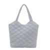Bolsa Saco de Bordado Grande Capacidade Feminina Moda Primavera 2025 Cor Sólida Simples Estudante Trabalhadora Bolsa Tote