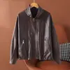 Ropa de mujer de estilo europeo y americano transfronteriza, nueva colección de otoño 2026: cuello solapa, abrigo de piel de oveja con cinturón, top talla grande