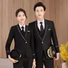 Trajes para hombre y mujer, vestimenta profesional, uniformes de piloto de aerolínea y tripulación de cabina, uniformes de la tripulación de trenes de alta velocidad, ropa de trabajo para actuaciones de banda