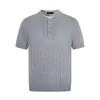 Camisa de Punto Patchwork de Canalé Falsa de Dos Piezas Tencel Lyocell para Hombre, Nueva Camiseta Casual con Estampado Retorcido de Verano para Mujer, Moderna