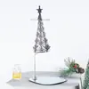 Venta al por mayor de fábrica Amazon INS Celebridad de Internet Árbol de vela aromática navideña Flujo de aire Árbol Portavelas Giratorio Linterna