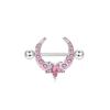 Anel de Mamilo Aço Inoxidável Venda Quente Gota de Óleo Barra Reta Piercing Unha Amor Língua Unha Joia Piercing Corporal