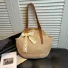 Bolsas de Paja Tejida de Moda para Mujer de Este Año 2026 Nuevos Bolsos de Hombro Tejidos de Gran Capacidad Bolsos Tote de Diseño Moderno