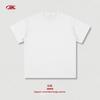 Bk Algodão Puro Pesado Roupa Infantil Verão 305g Camiseta de Menino Casual Americano Caimento Solto Infantil Cor Sólida Manga Curta de Menina.