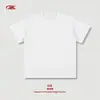 Camiseta Masculina Bk Basic Pesada 305g Algodão Puro, Marca da Moda Camiseta Solta Estilo Americano, Cor Sólida Manga Curta para Adolescentes.