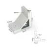Conector de canto para perfil de liga de alumínio 45 graus/90 graus/135 graus suporte ângulo de extrusão 2020/3030/404