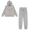 Traje con Estampado de Letras Nuevo de Aliexpress Transfronterizo Otoño e Invierno Casual Sudadera con Capucha y Mangas Largas Pantalones para Hombre