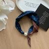 Nuevo Collar de Perlas Bufanda para Mujer Bufanda Francesa de Primavera y Verano Bufanda de Alta Gama Bufanda de Moda Comodín Hebilla Magnética Venta al por Mayor
