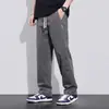 Pantalones Casuales Finos para Hombre Estilo Americano Pantalones de Lona de Verano Pantalones Rectos Caqui Pantalones de Hombre