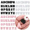 Patches Bordados com Letras Multicor para Venda por Atacado para Consertar Furos em Roupas Sem Deixar Marcas, Patches Decorativos DIY para Bolsas e Cadernos