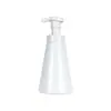 Botella espumosa personalizada de 300 ml para mousse limpiador facial, cónica, de plástico PET, vacía, con tapa de clip de 30 dientes, cabezal de bomba de presión, personalizada
