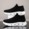 Transfronteiriço 46 Tamanho Grande 47 Novo Estilo Tênis Meia Fly Knit Masculino Respirável Casual Moda Tendência Solado Macio Leve